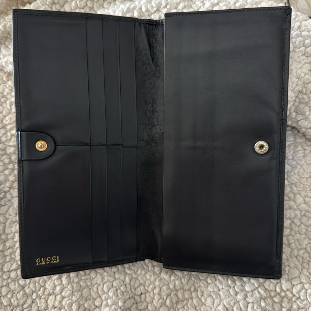 Gucci Authentic Vintage Bifold Long Leather Wallet - Picture 4 of 14